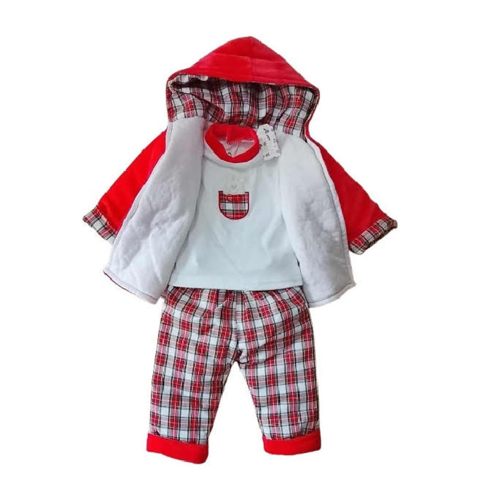 Miniatura: Conjunto bebé Vermelho c/ 3 peças