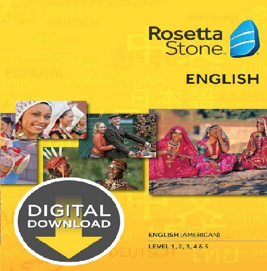 Rosetta Stone vs 3 English Level 1 - 5 With Audio Companion