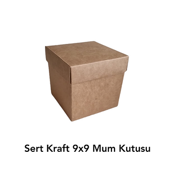 Kraft Kapaklı Mum Kutusu