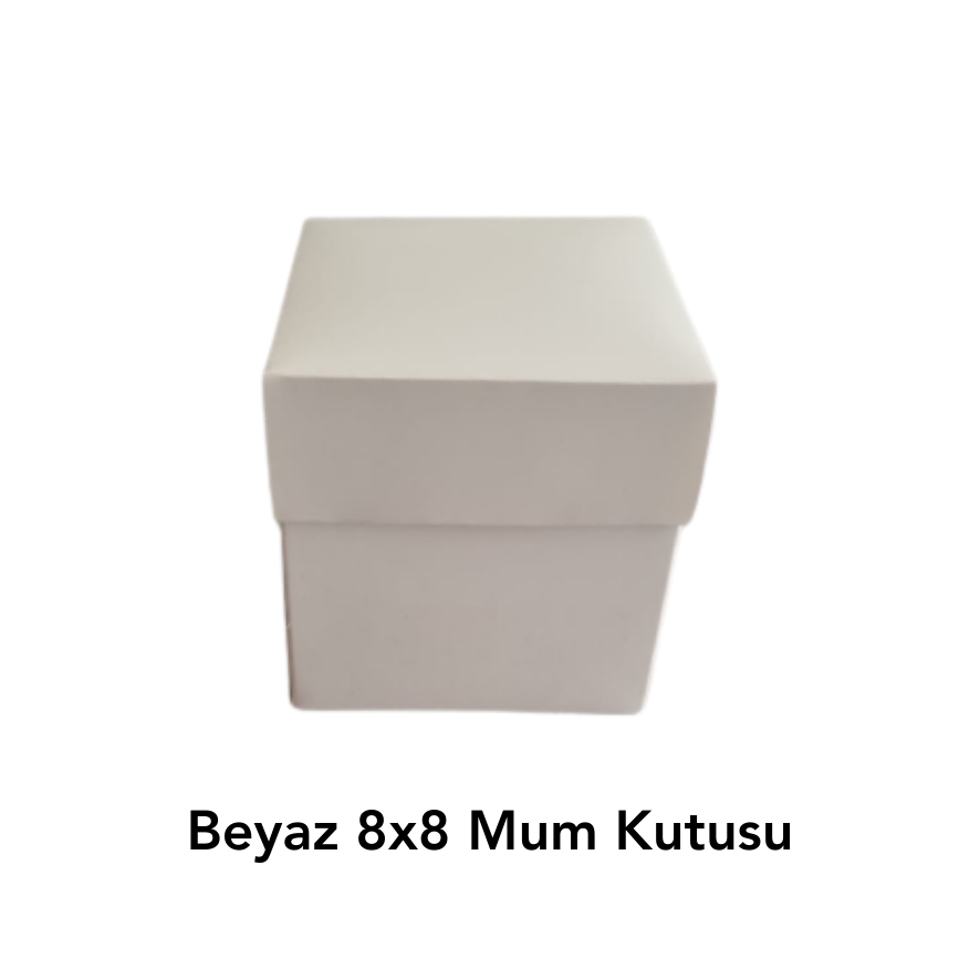 Beyaz 8x8 Mum Kutusu