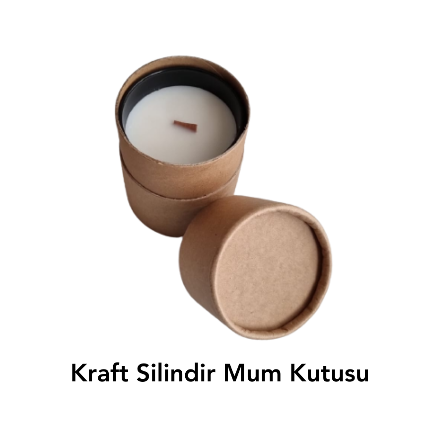 Kraft Silindir Mum Kutusu (2)