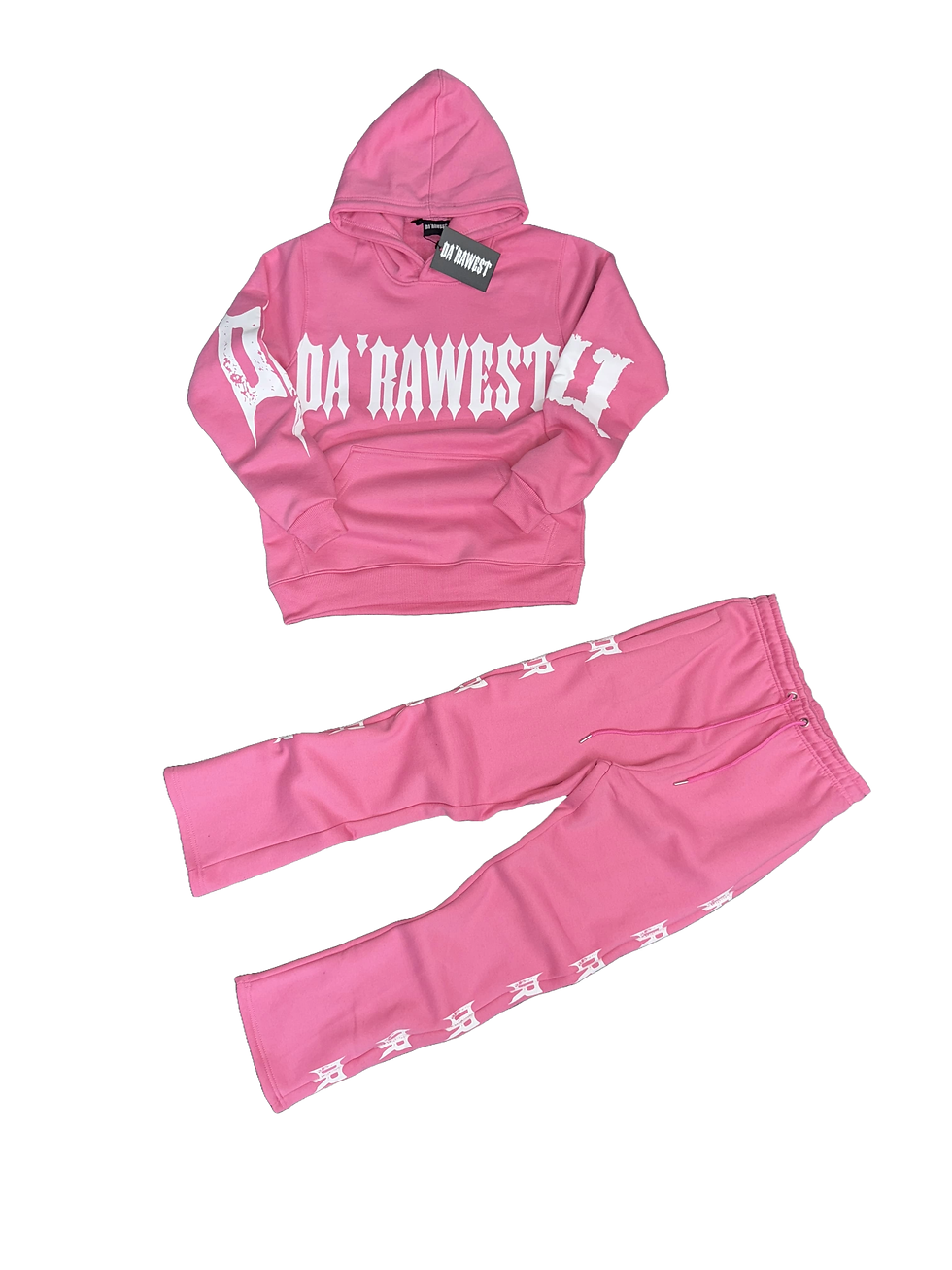 Da'Rawest Pretty In Pink Jogger Set