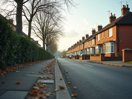 Quiet residential street in Basingstoke perfect for learner drivers