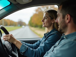 Driving instructor teaching learner in Basingstoke