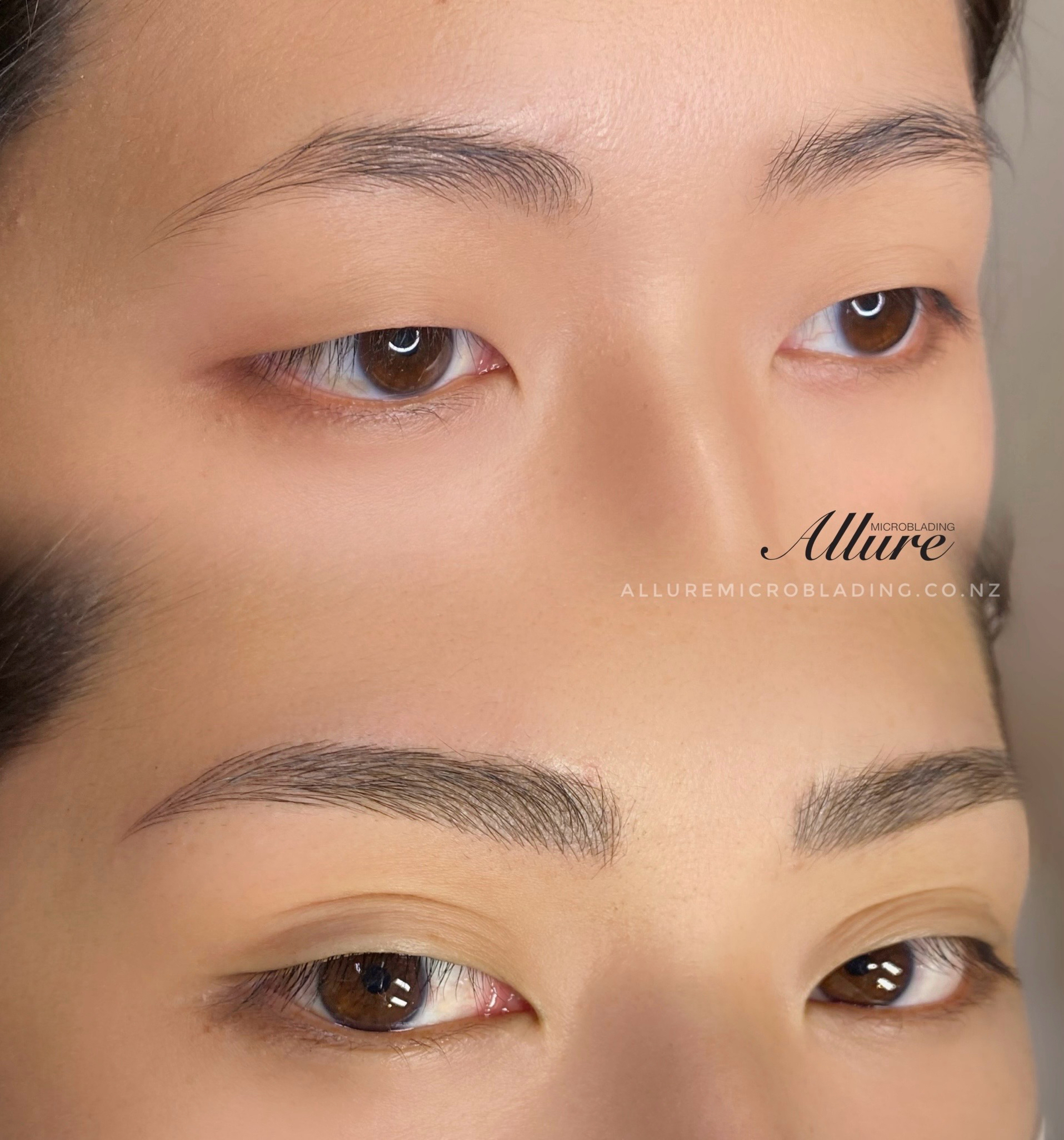 Microblading Brows before and after