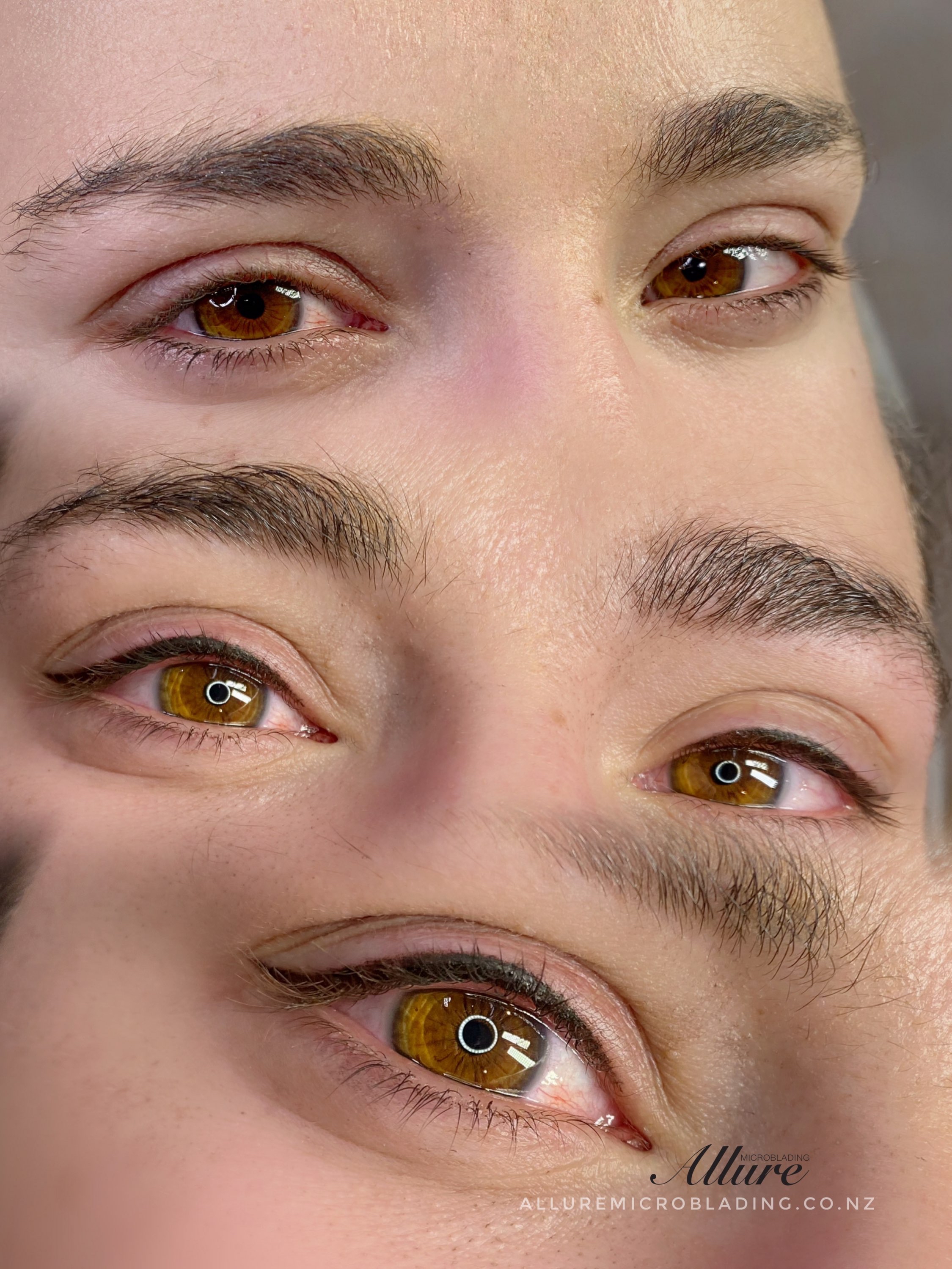 Upper Eyeliner Tattoo before and after