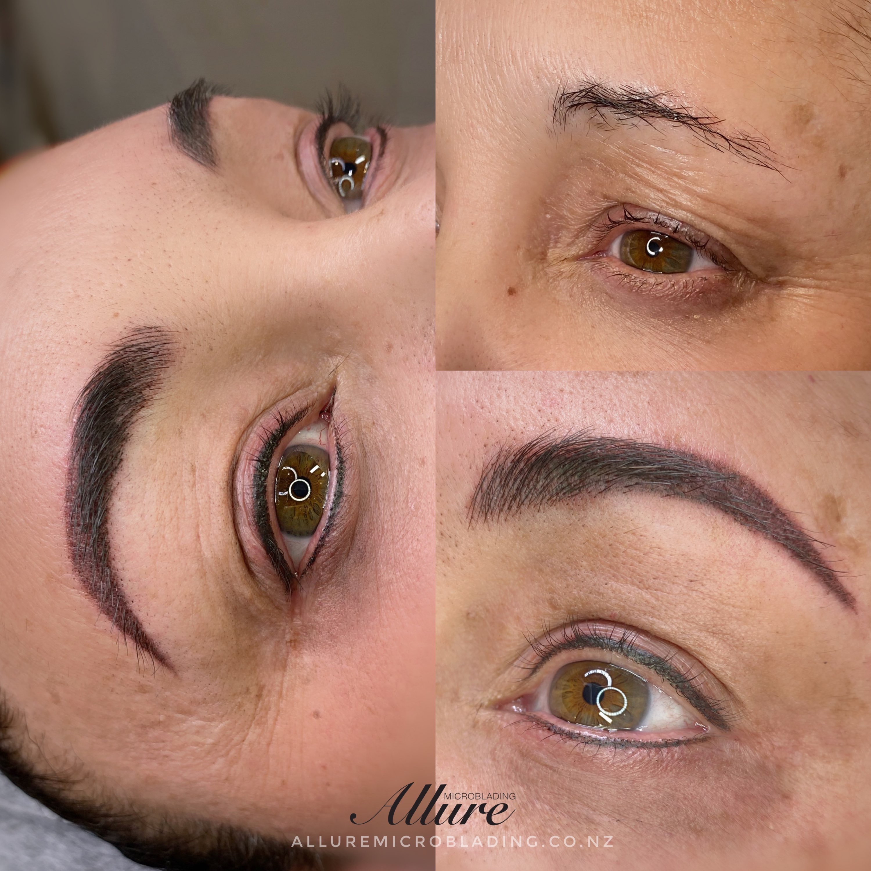 Lower Eyeliner Tattoo before and after