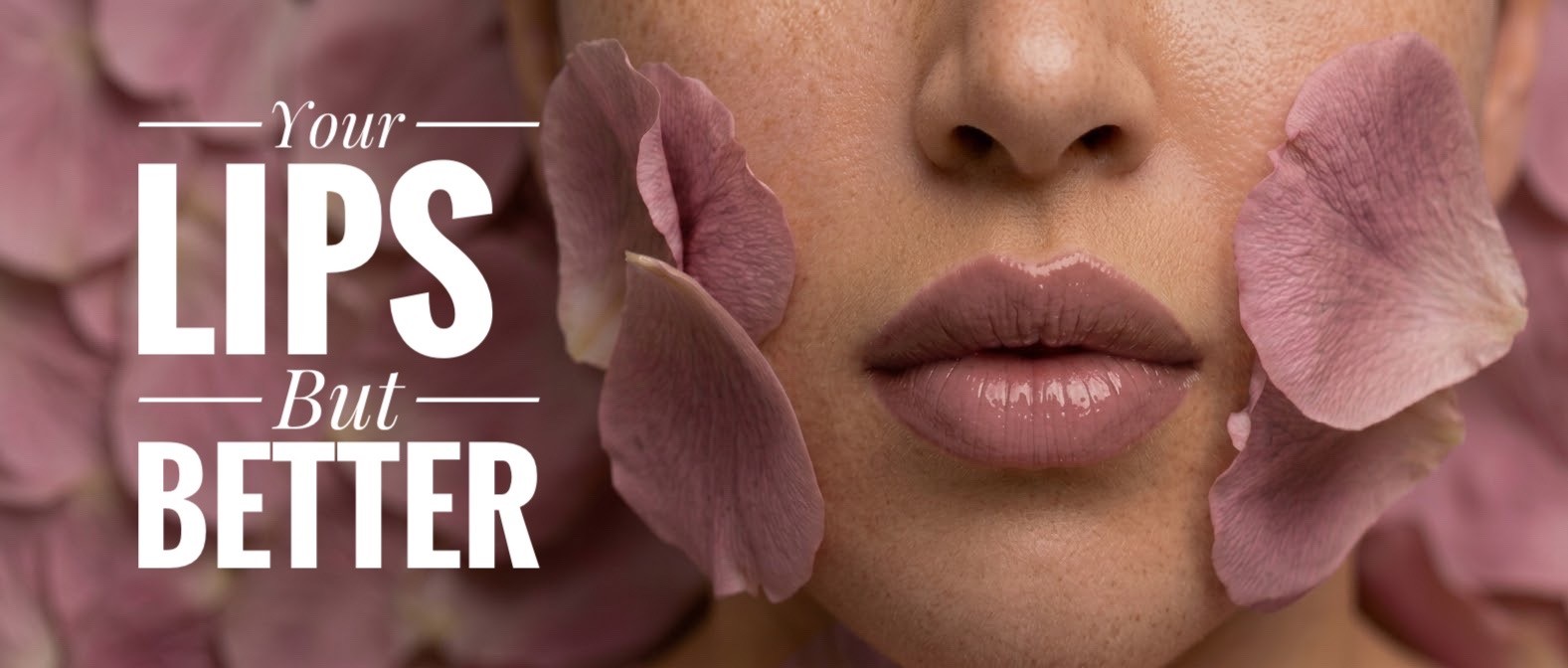 Close-up of lips with soft natural makeup — illustrating the effect of lip blush tattoo