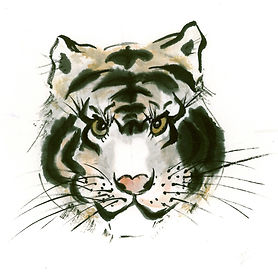 Tiger paintings by Talia Lehavi