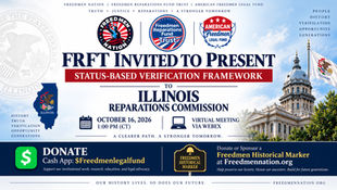 FRFT Invited to Present Status-Based Verification Framework to Illinois Reparations Commission