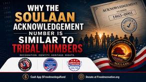 Why the Soulaan Acknowledgement Number Is Similar to Tribal Numbers
