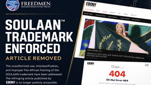 SOULAAN Trademark Enforced — Article Removed