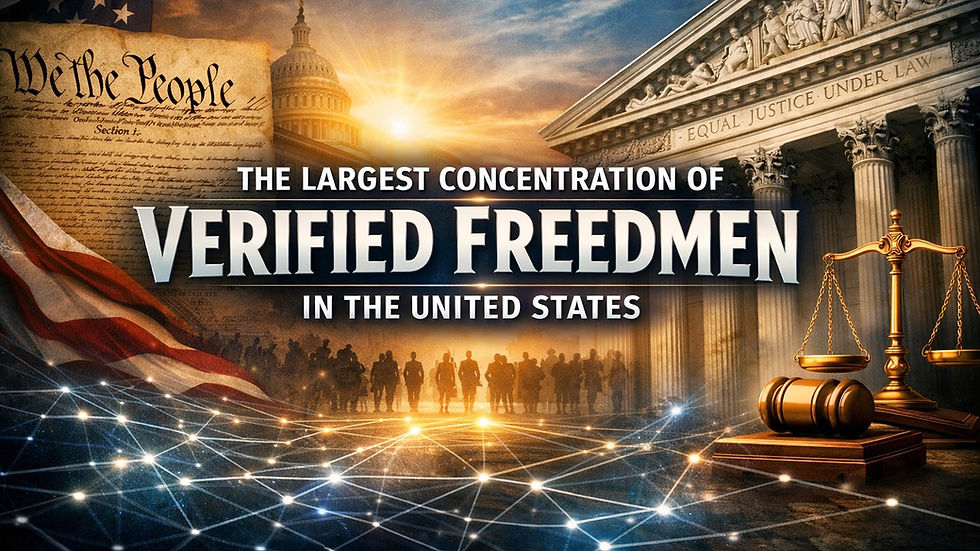 The Largest Concentration of Verified Freedmen in the United States