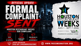Houston Restaurant Weeks Ignored Our Soul Food Category Complaint — Now AFLF Has Filed a Formal Report
