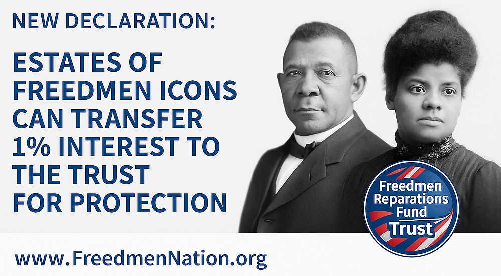 Freedman Rights New Declaration: Freedmen Icons’ Estates Can Now Transfer Legal ...