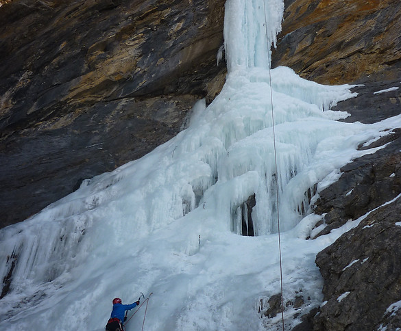 Iniciación escalada en hielo