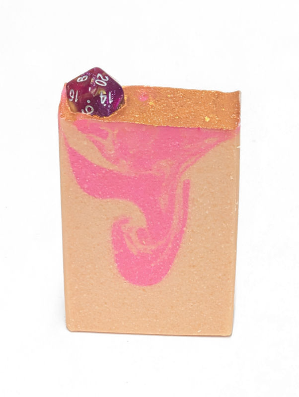 Thumbnail: "Dragon Hoard" Dice-Topped Goat Milk Soap Bar