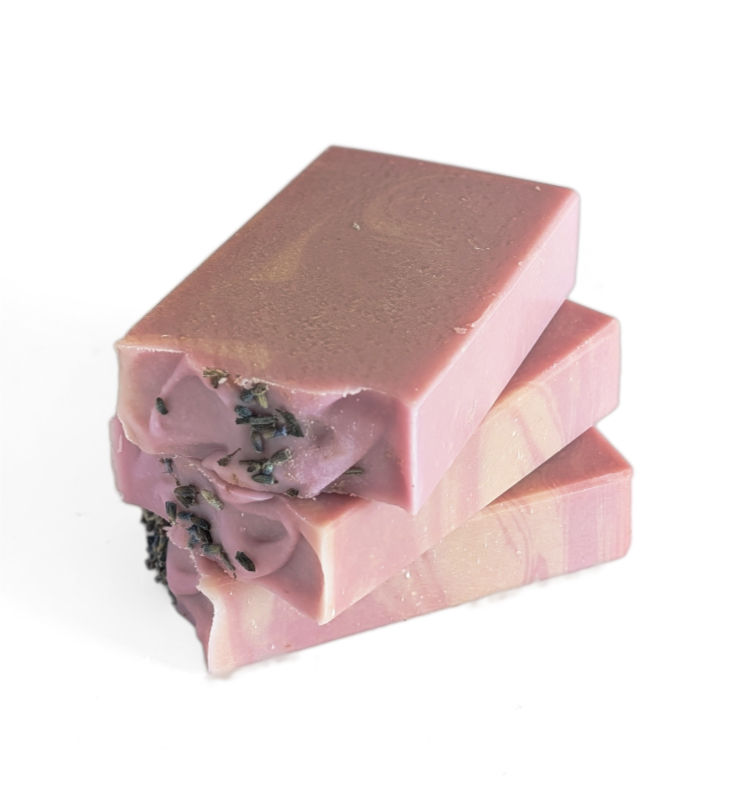"Lavender Flowers" Tall Skinny Goat Milk Soap Bar