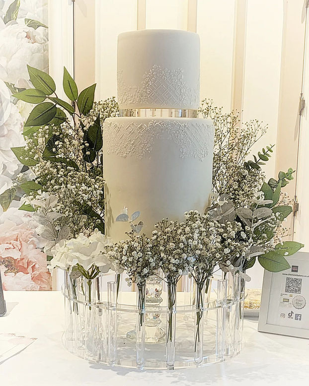 Floral Crown wedding cake