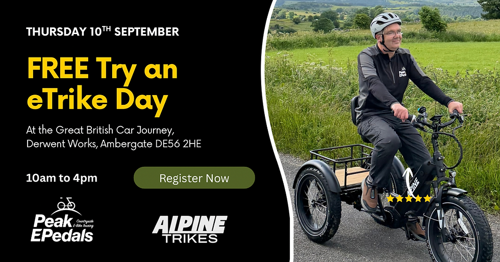 Try An eTrike Day - Thurs 10th Sept