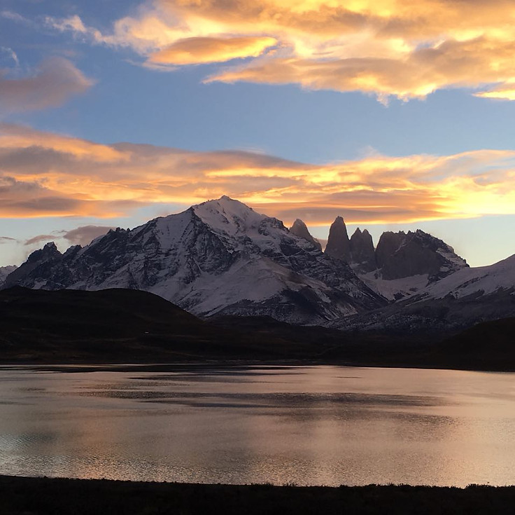 Sunset at Torres del Paine National Park