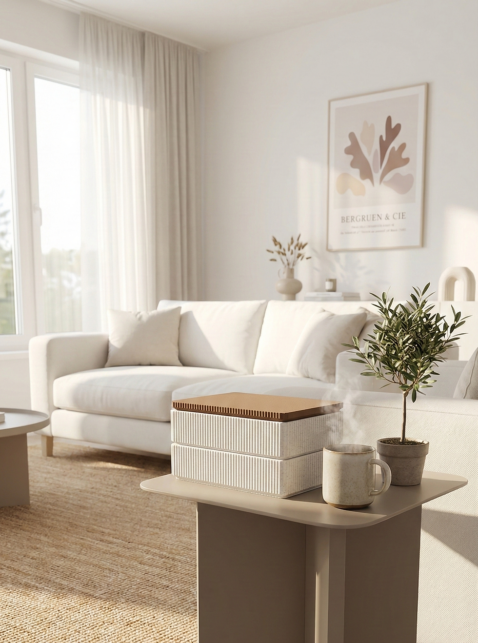 Theedoos in woonkamer