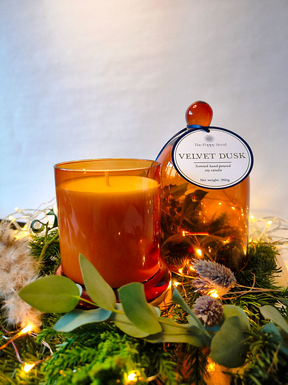 The Poppy Seed | Velvet Dusk 100% soy candle