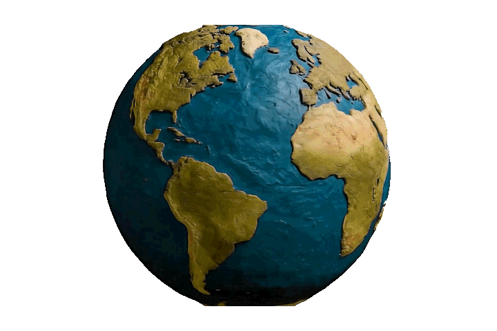 Claymation Globe Earth