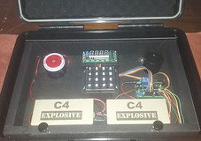 suitcase bomb prop for laser tag games