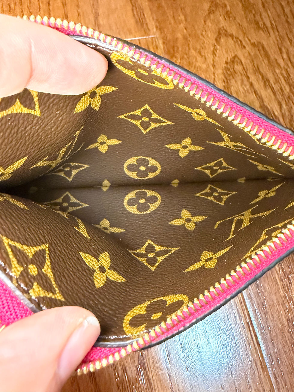 Thumbnail: LV Neverfull BB Pouch in Rose Pondicherry