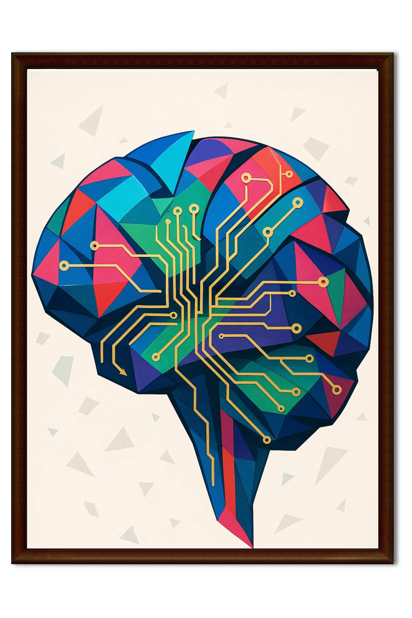 NeuroCircuit – AI Art Wall Frame