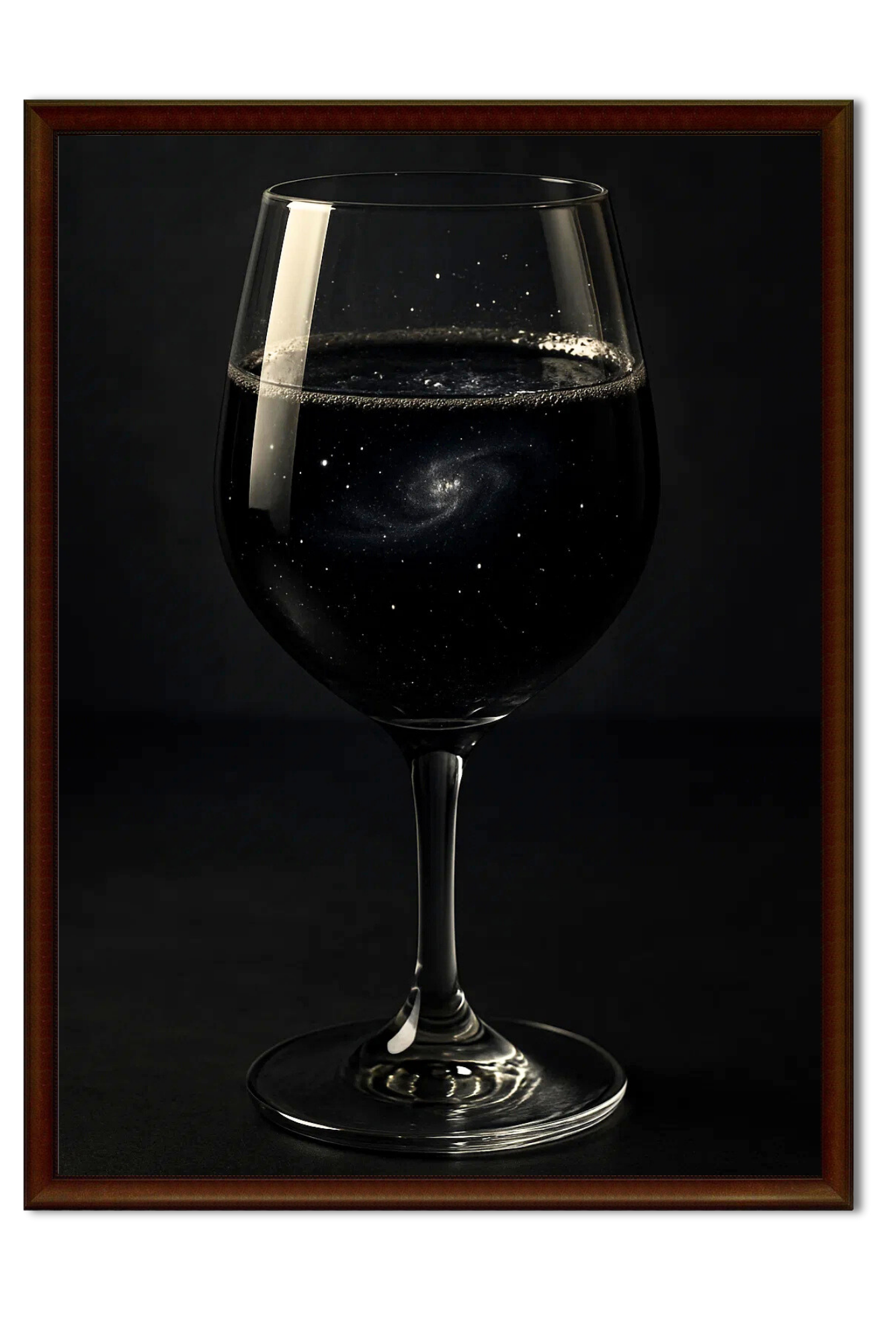 Galactic Sip – AI Art Wall Frame