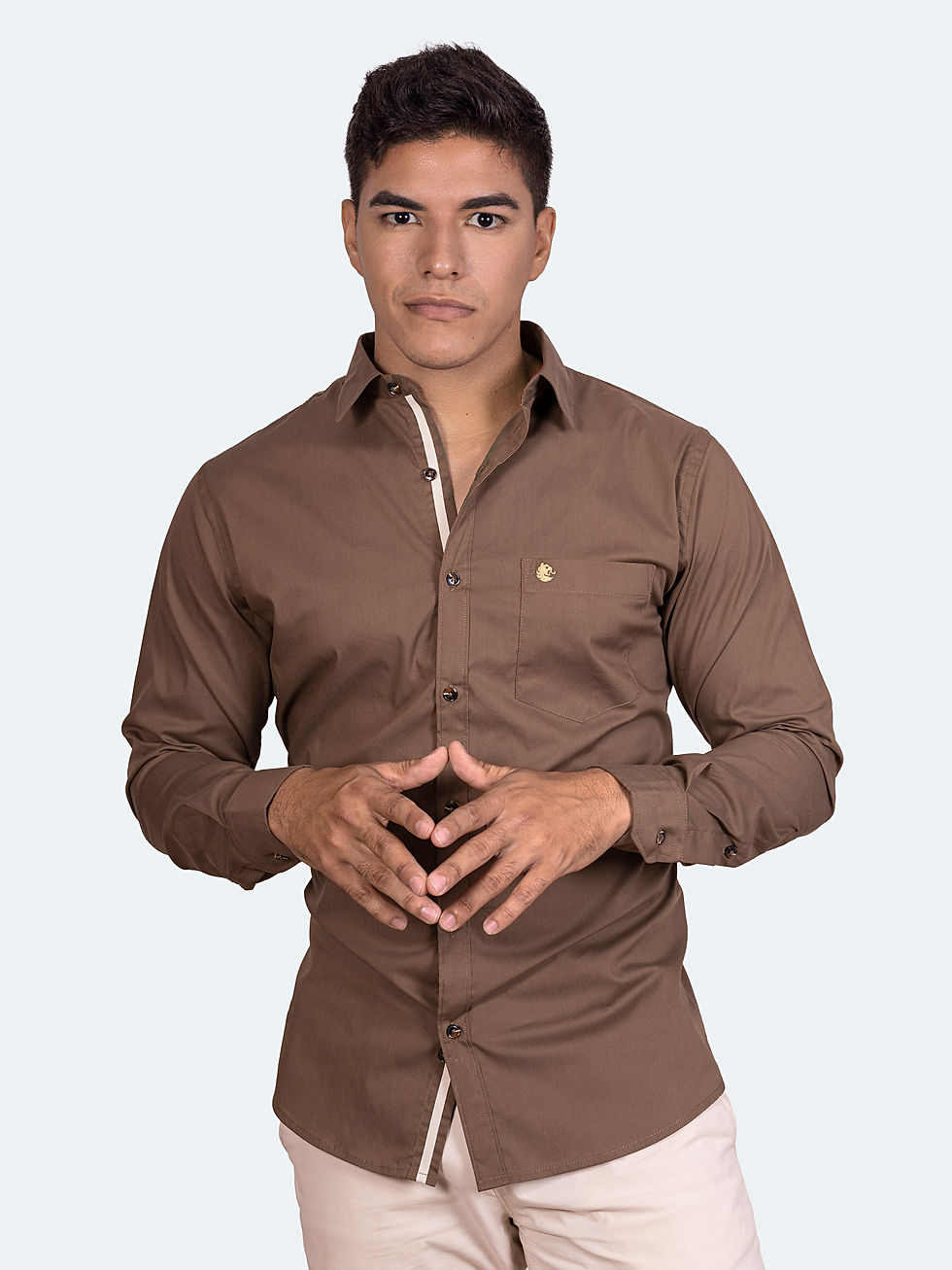 Miniatura: CAMISA ML VERDE MILITAR
