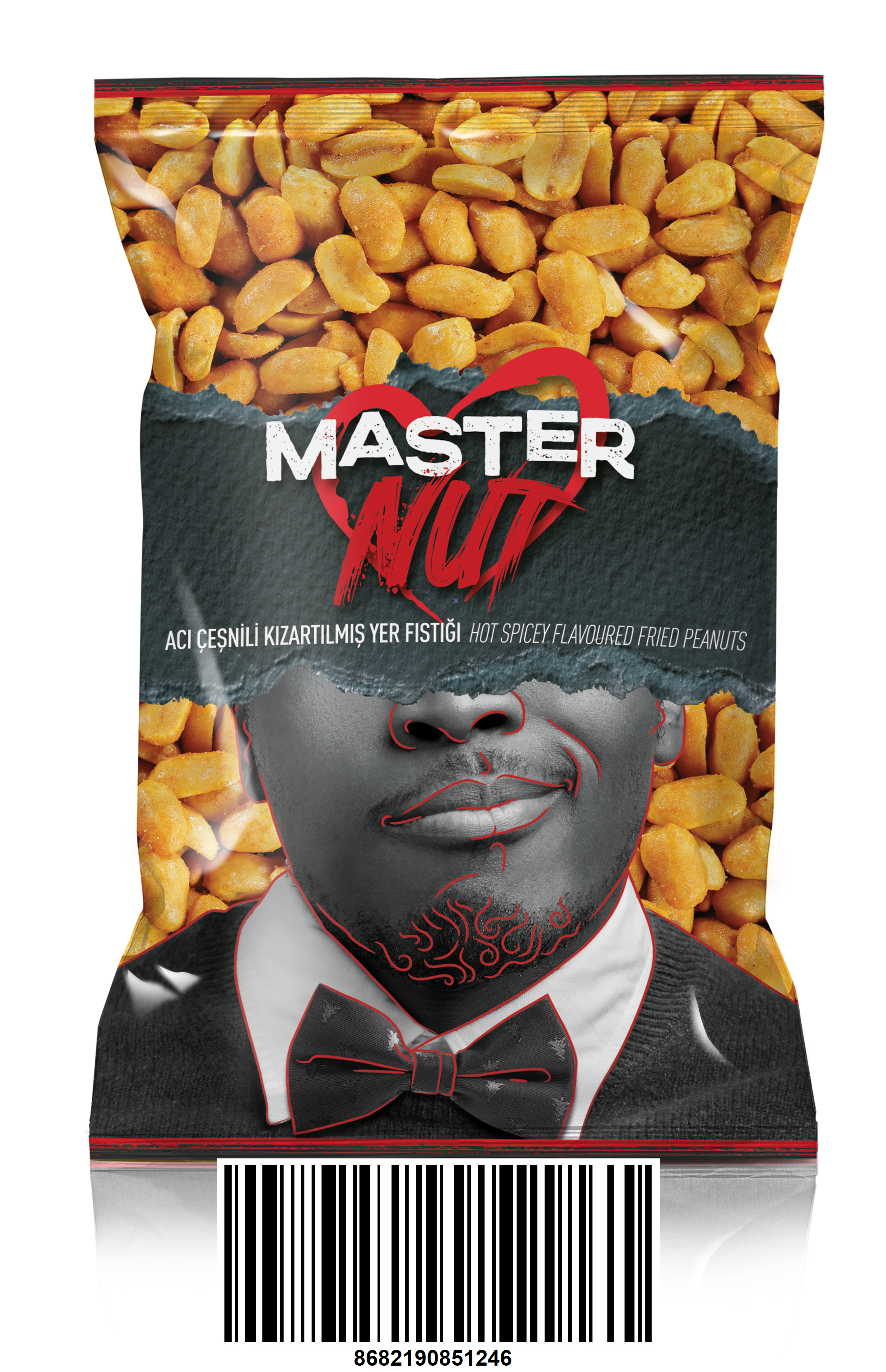 MasterNut Hot Flavoured & Fried Peanut Kernels