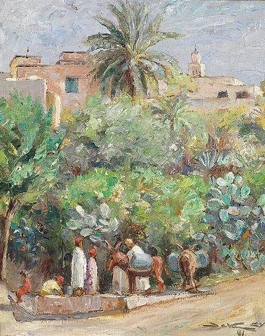 Aniers á la fontaine - Tunis