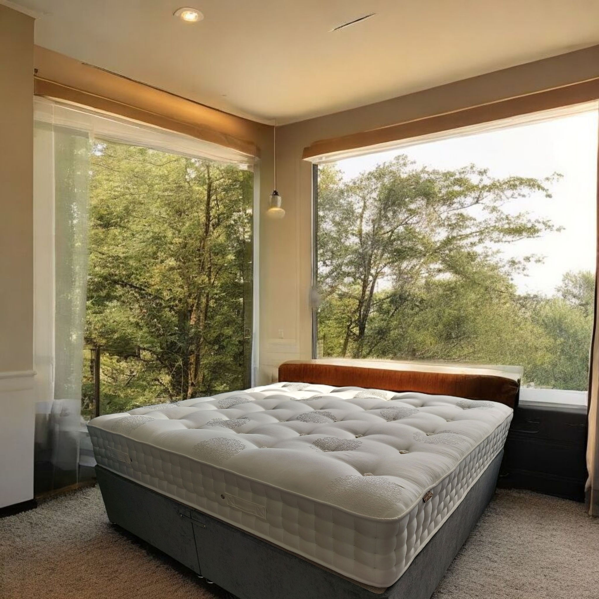 Whitley Restworks Ultimate 6000 Super King Size Pocket Sprung Mattress in Bedroom Scene