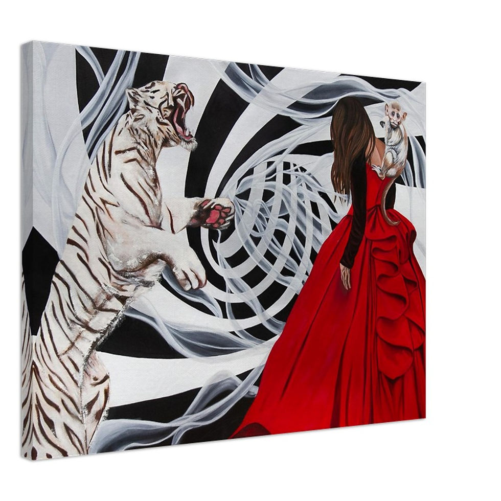 Thumbnail: Courage in Light and Shadow- Canvas- 8x12, 12x16, 24x32.