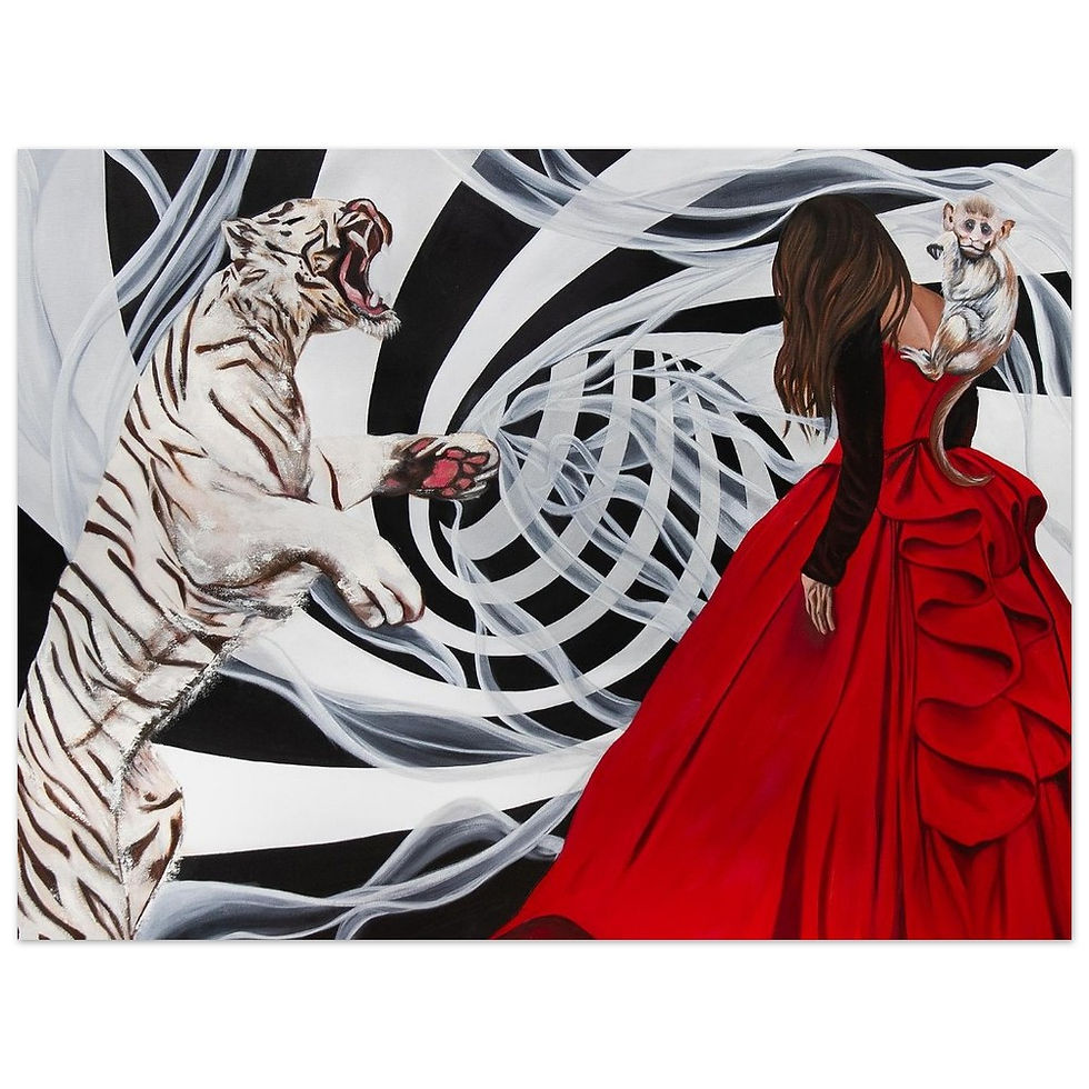 Thumbnail: Courage in Light and Shadow- Premium Semi-Glossy Paper