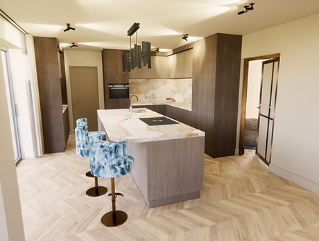 Interieurontwerp project Midnight Elegance