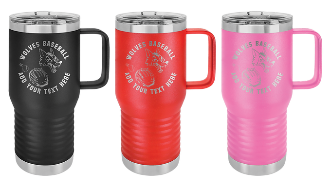 EHS BB - Laser Engraved 20 oz. Stainless Steel Travel Mug