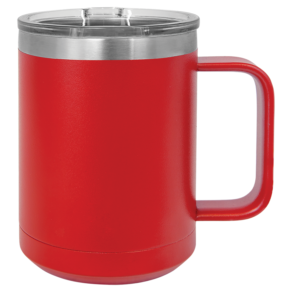 Thumbnail: Laser Engraved 15 oz. Stainless Steel Coffee Mug