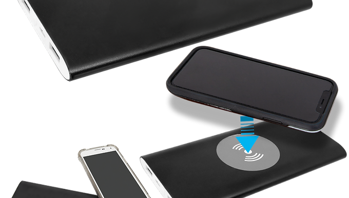 Laser Engraved Combo Wired & Wireless Power Bank
