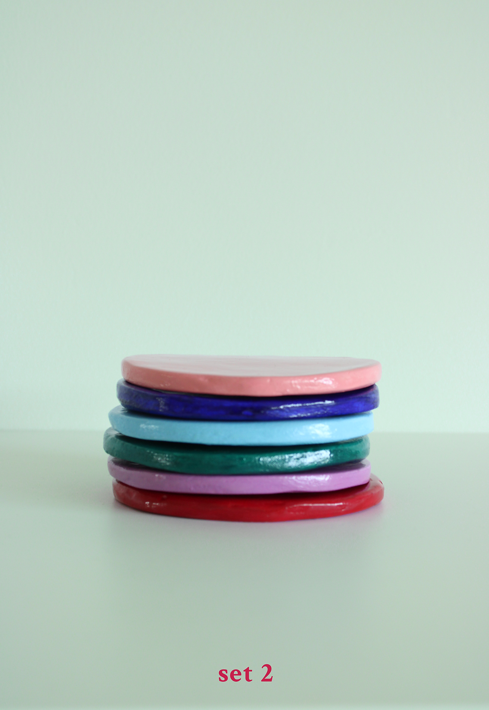 Miniature : confetti coasters
