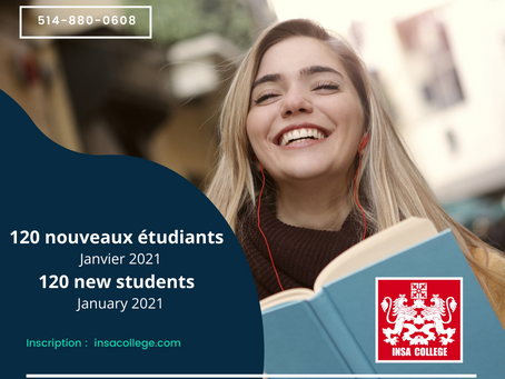 Bienvenue aux nouveaux étudiants!