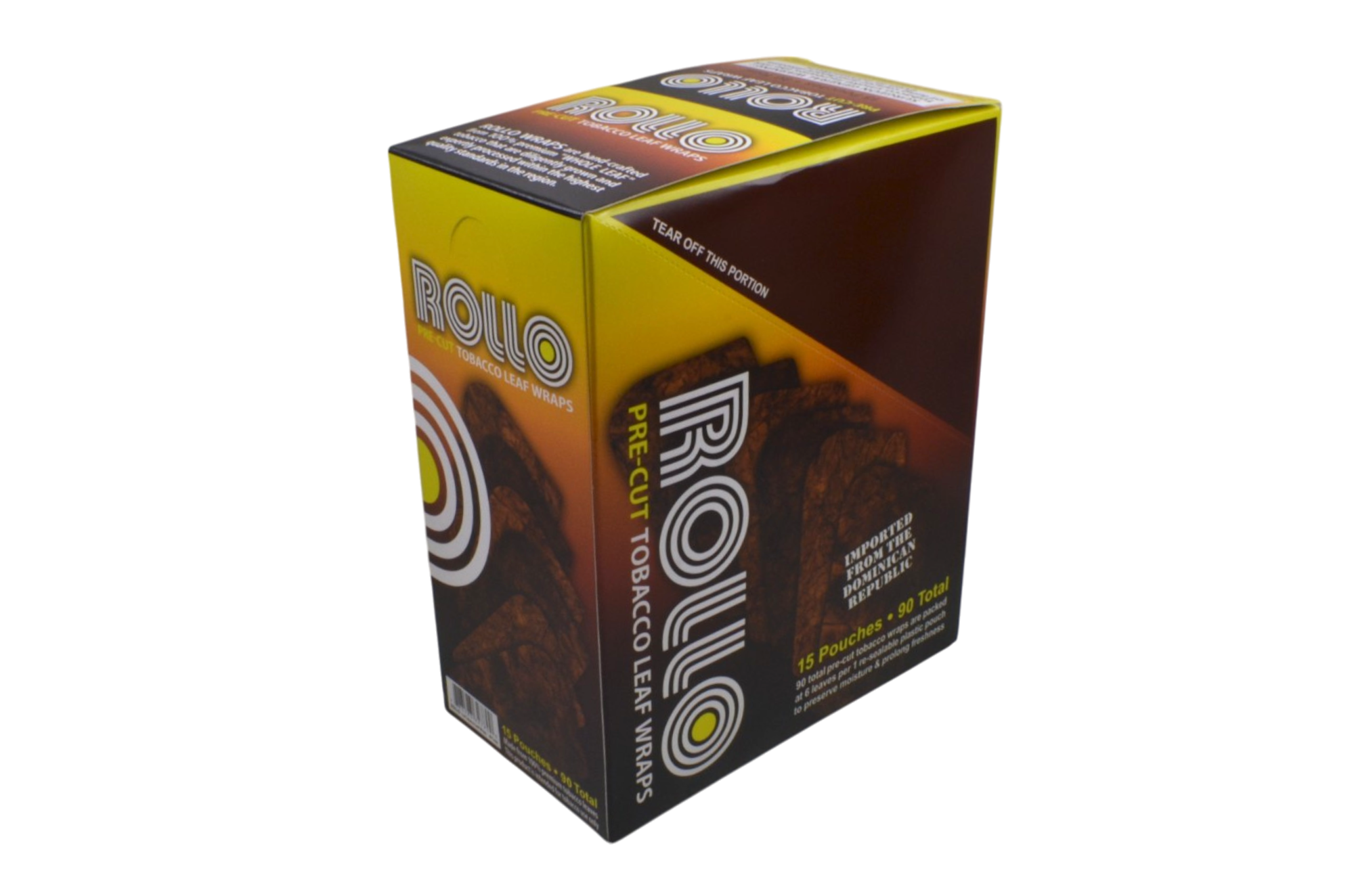 ROLLO PRE CUT LEAF WRAPS BOX  (6x15 BOX)