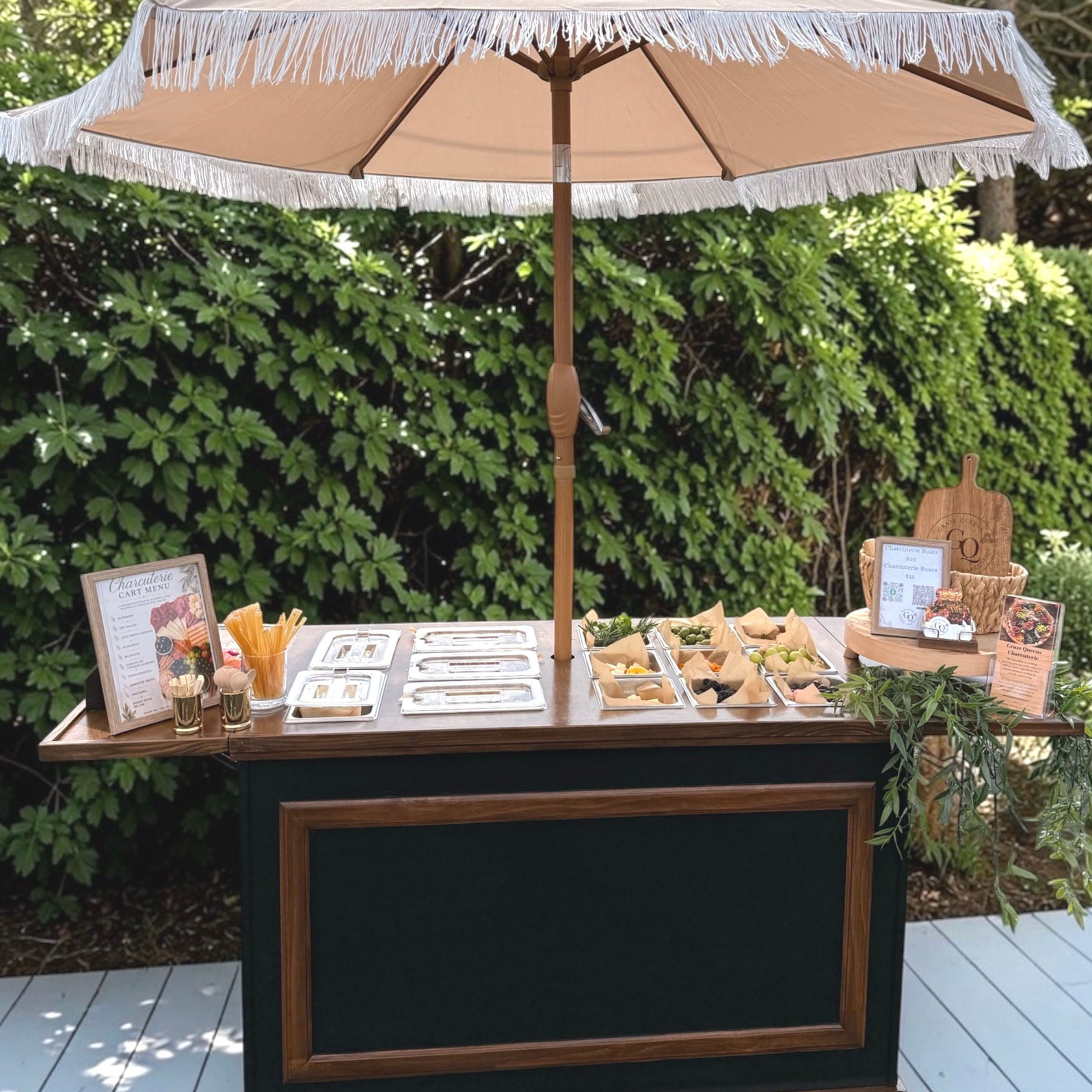 Deposit- Charcuterie Grazing Cart - 20 guest minimum