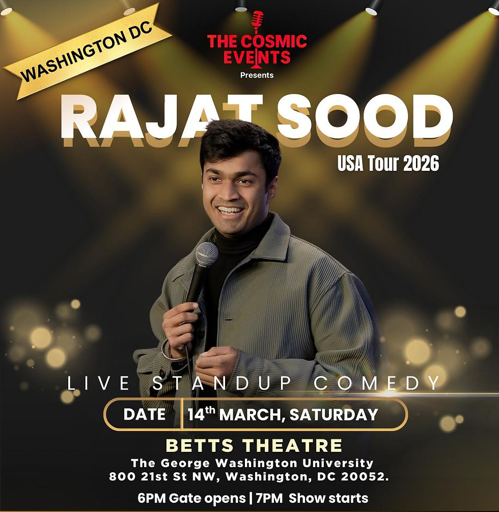 Laugh Out Loud with Rajat Sood Live in Washington DC 2026