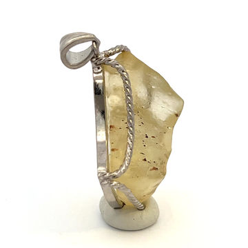 LB007  リビアングラス ペンダントトップ直径42.5ミリエジプト産