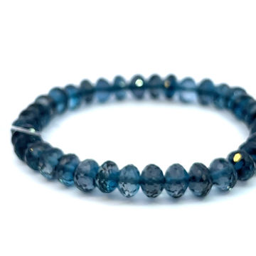 RT003  ロンドンブルー トパーズ ブレスレット珠径8.3ミリ