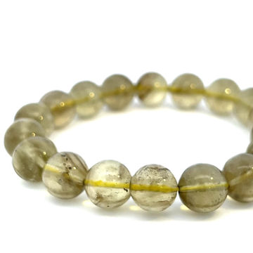 LB034  ブラックリビアングラス ブレスレット珠径12.0ミリエジプト産